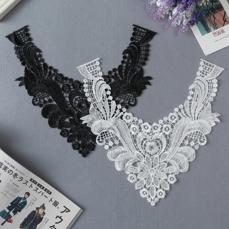 

Handmade DIY Collar Water Soluble Hollow Lace Sweater Decoration Collar All-Matching Fake Collar Lace Accessories