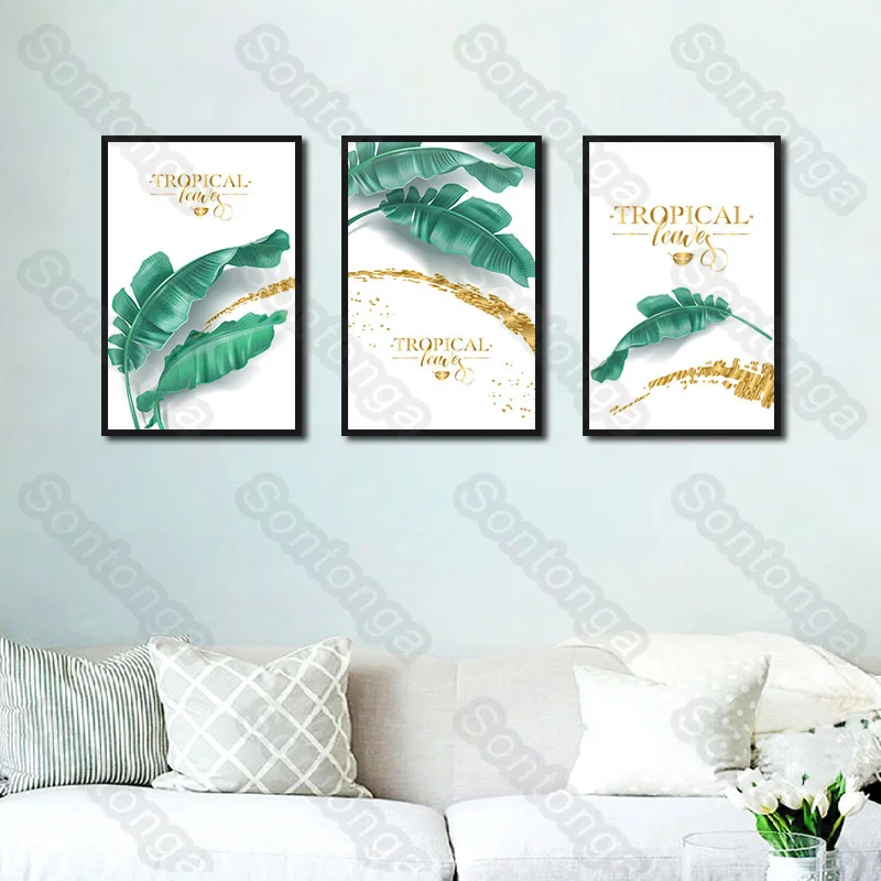 

Plant Modern Home Modern Living Room Decorative Painting Nordic Style Decorative Art Painting Art Poster Sofa Background Simple