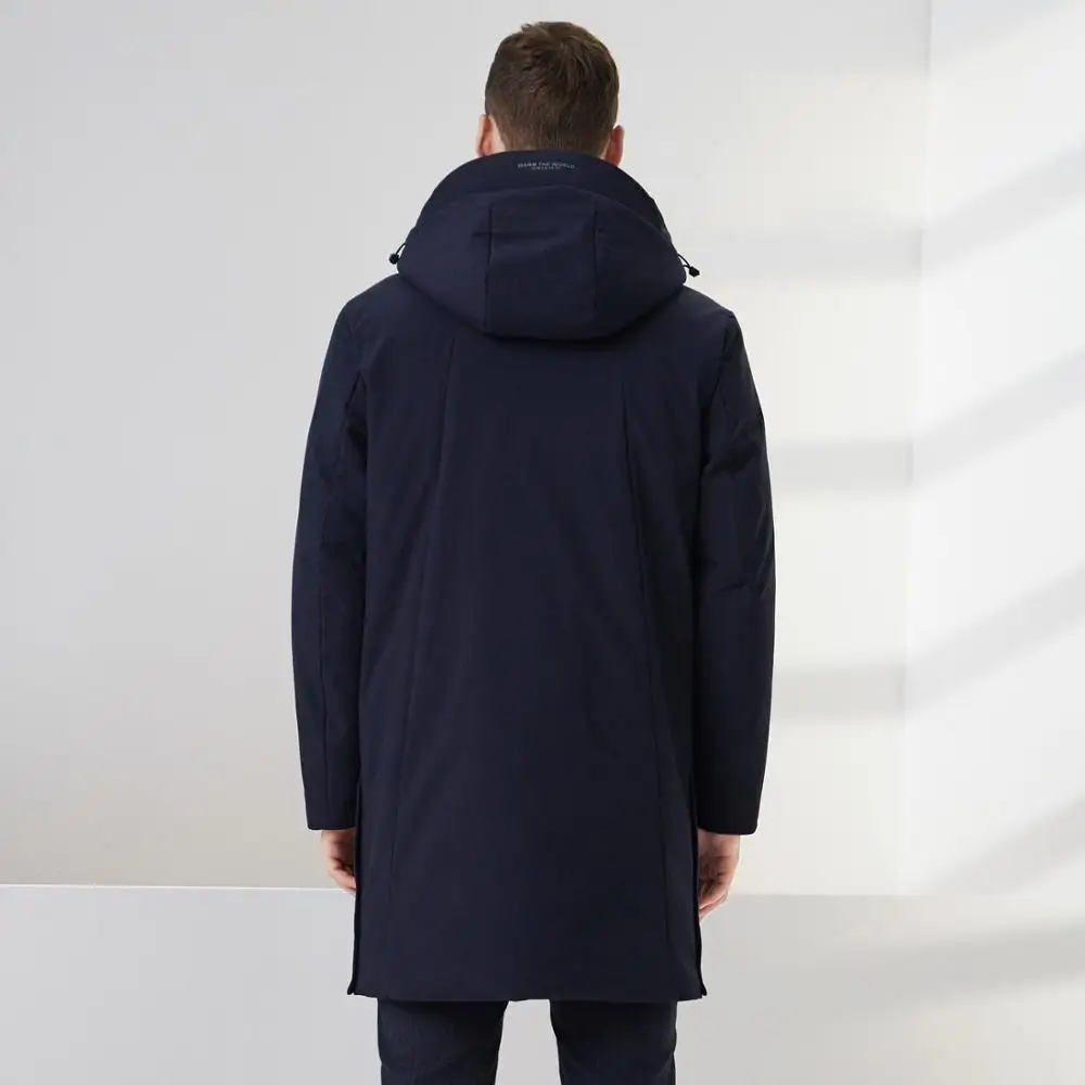 BOSIDENG пуховик мужской новый гусиный пух теплый средней длины повседневный