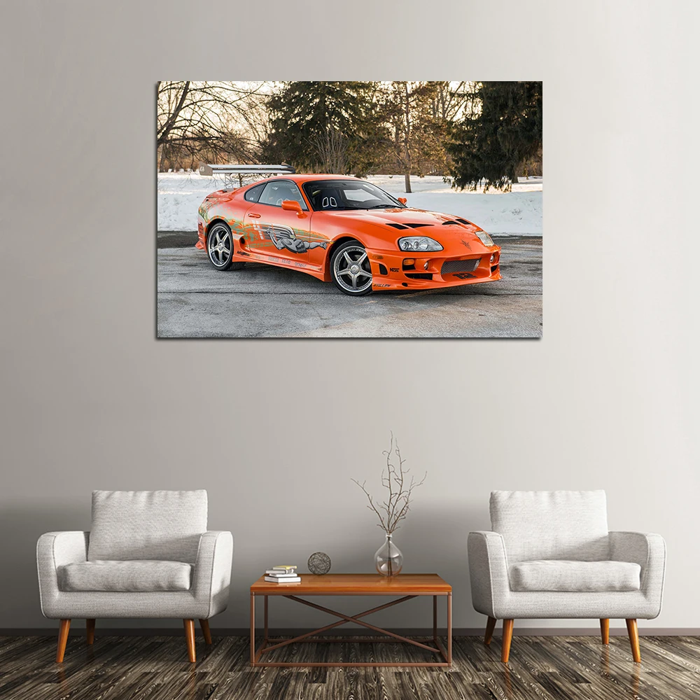 Модульная картина Hd для дома декор Форсаж суперкар Картина на холсте настенный