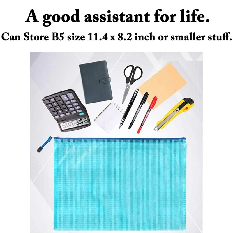 20 шт сумки на молнии ПВХ Сумка для документов папки органайзер офиса школы дома