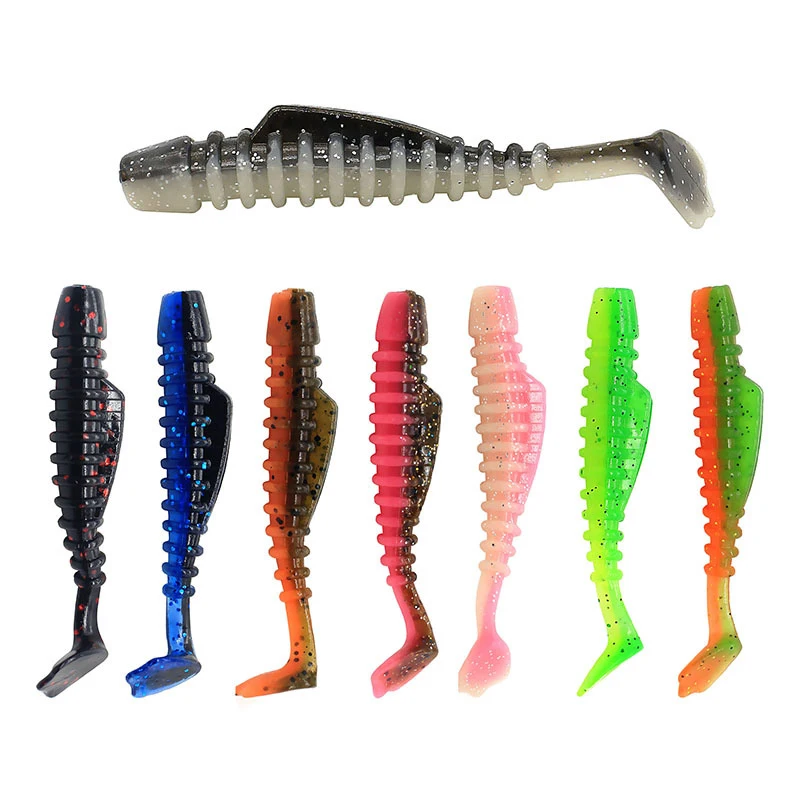 3/5 шт./лот рыболовная приманка винт с Т образным хвостом 8/12 см 4 5/14 5 г 12 цветов