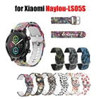 С модным цветочным узором для девочек; Силиконовый ремешок для Xiaomi Haylou Солнечный LS05S ремешок xaomi xiomi Xiaomi Smart ремешки для часов браслет