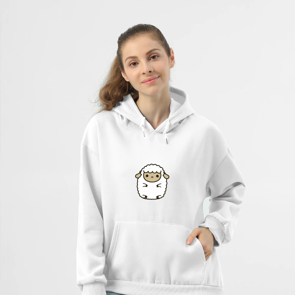 Clothes for Women Plus Size Feminino Plus Velvet Cotton Pocket Ladies Printed Hoodies Woman Kawaii Sweetshirt Oversize Hoodie