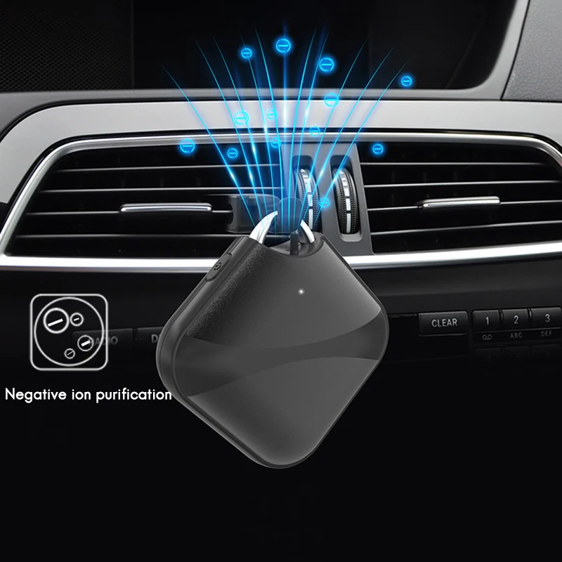 Fashionable Personal Wearable Mini Portable 230Mah Battery 5000W Negative Ion Hanging Neck Air Purifier With Car Clip |