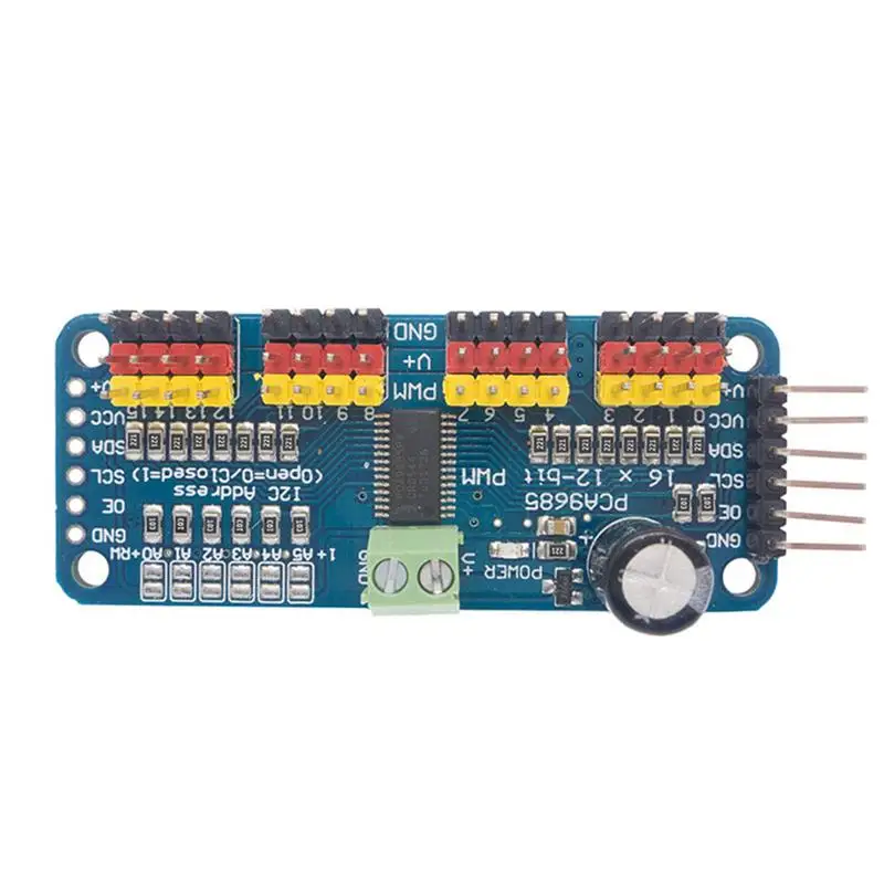 

PCA9685 16 CH 12-bit PWM Servo Shield Motor Driver I2C Module Robot Replacement for Arduinob