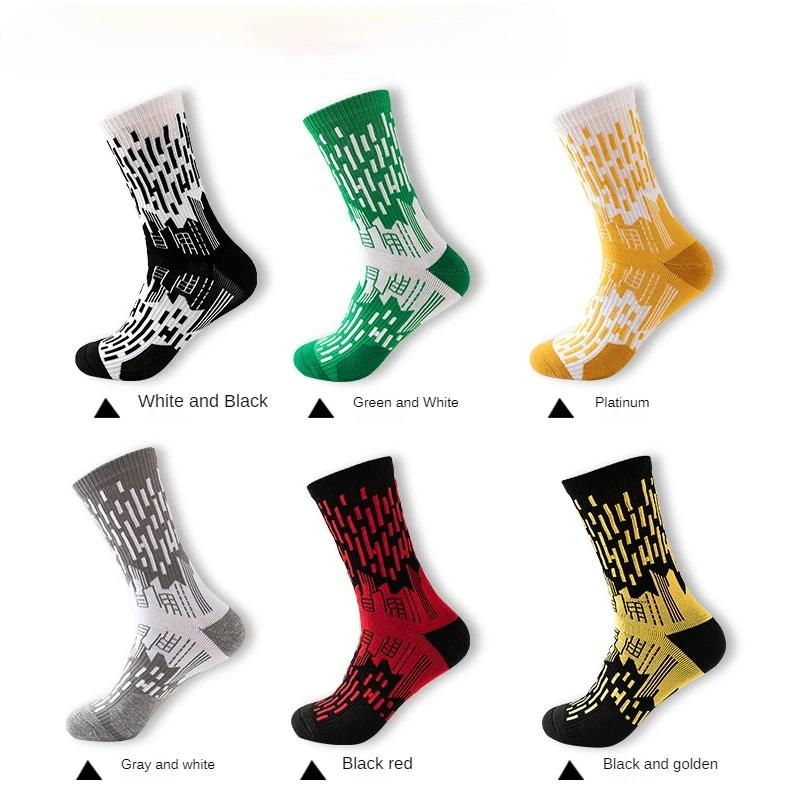 

Spring and Autumn New Products Personality Urban Meteor Basketball Socks Trend Men's Sports In-tube Towel Bottom Outdoor Riding