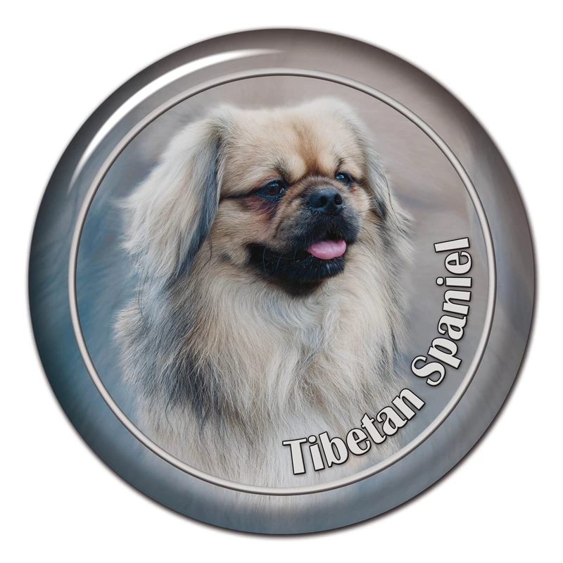 

A0642# 13cm/17cm Removable Decal Tibetan Spaniel Breed Car Sticker Waterproof Accessories on Bumper Rear Window Laptop