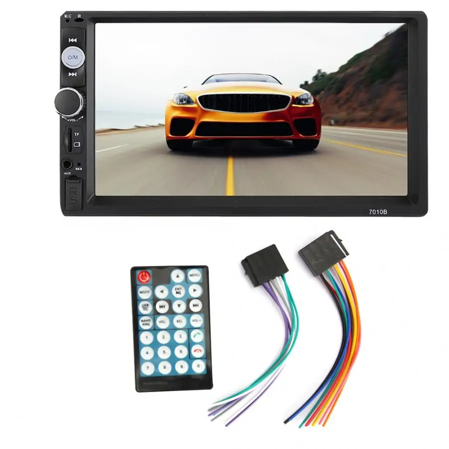 7 дюймовый HD Bluetooth заднего хода автомобиля монитор Дисплей Сенсорный экран Media Player