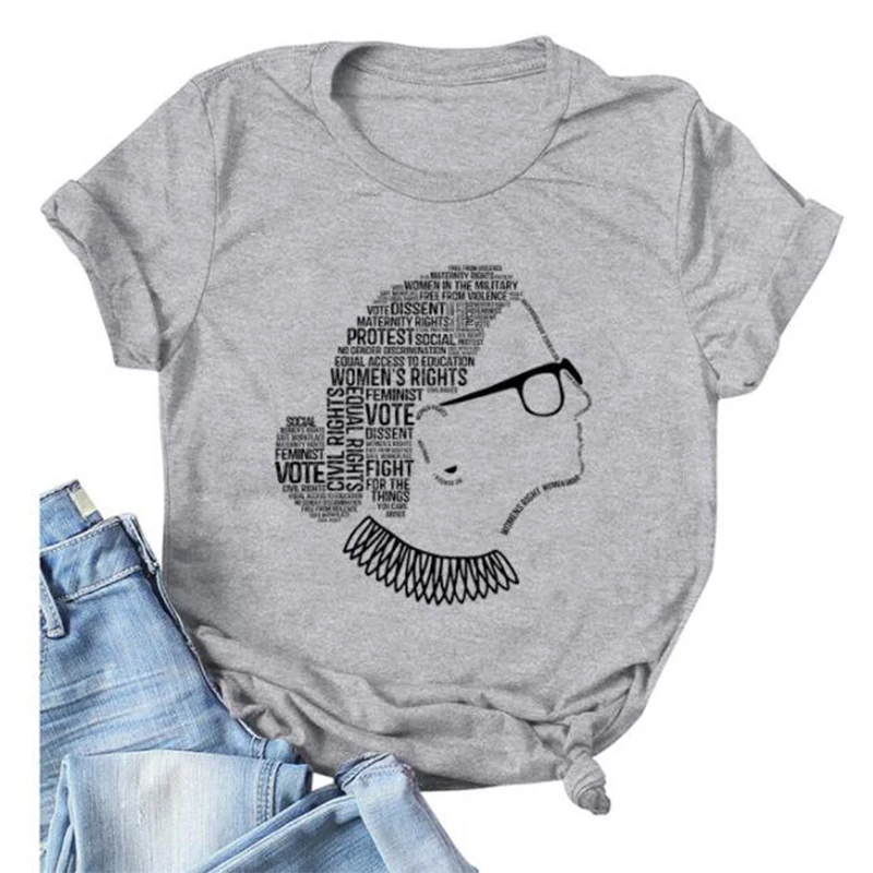 

Rbg Vintage Notorious Rbg Shirt Ruth Bader Ginsburg Feminism Protest Girl Freedom Graphic T Shirts Summer Fashion Tops Tshirt
