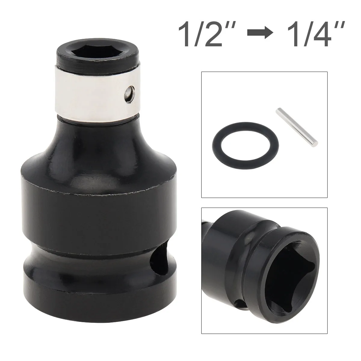 

1/2 To 1/4 Inch Hex Female Socket Adapter Quick Release Chuck Converter Drill Chuck Adaptor for all kinds of electric wrenches