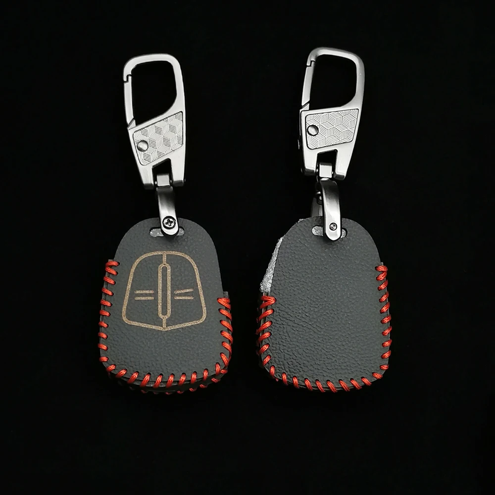 

Leather Car Key Case For Opel Corsa Agila Meriva Cover Keyless Remote Fob Shell Skin Holder Protector 2005-2009 2 Button