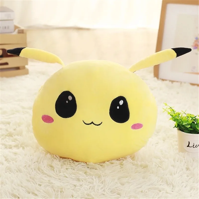 

New Creative Hand warmer soft pillow Snorlax Psyduck Jigglypuff Eevee Plush Toy for children office Plush Anime Stuffed Doll
