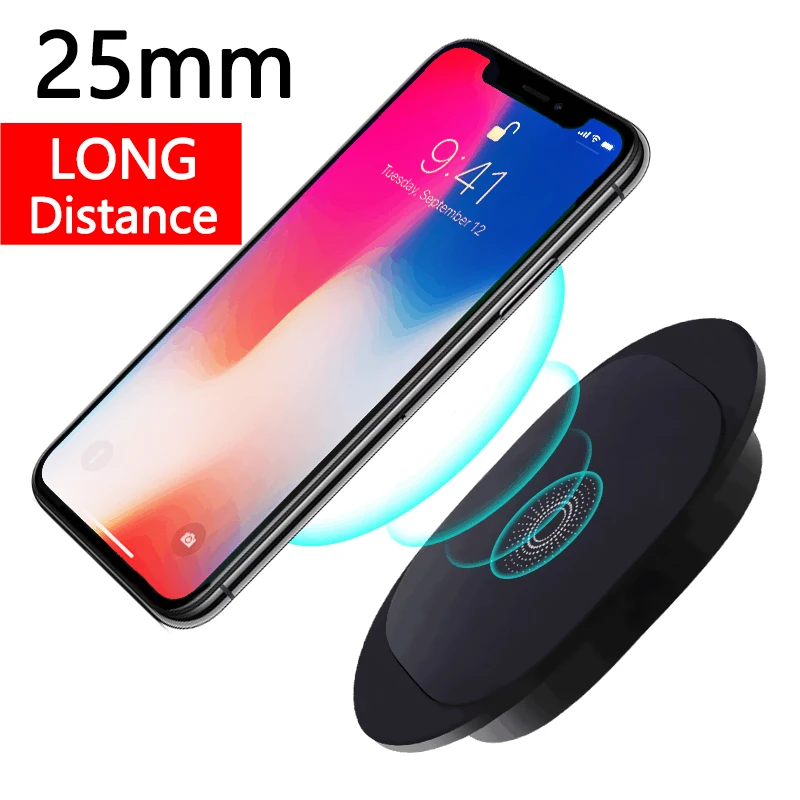 Универсальное беспроводное зарядное устройство Qi для iPhone 11 XR 11Pro XS Max SE2 8Plus Samsung