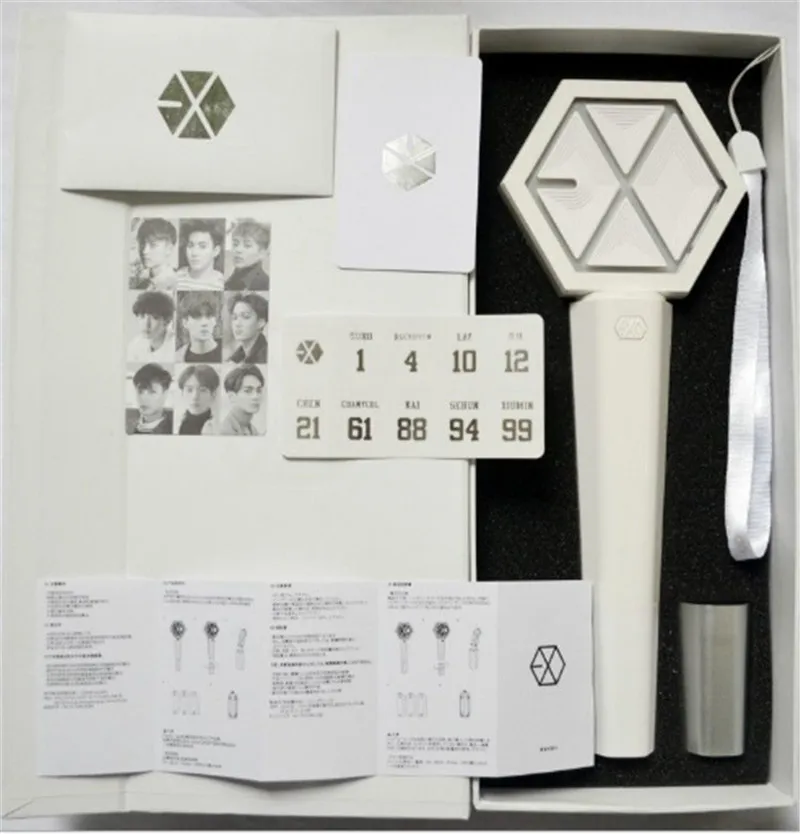 

KPOP EXO Light Stick Ver. 2.0 Sehun Chanyeol DO Glow White Concert Light Stick Lamp Gifts