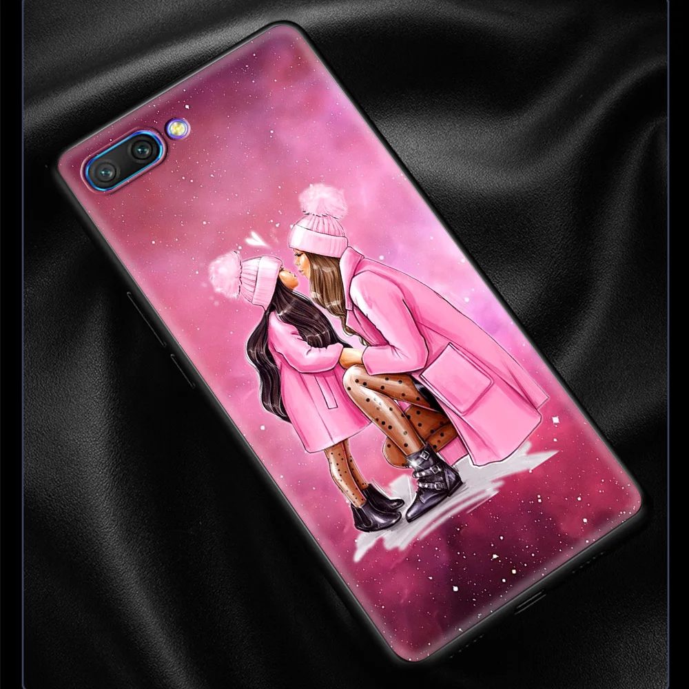 

Baby Mom Luxury Phone Cover for Honor 8X 9X Pro 10 20 30 Lite 30i 20s 9C 9S 9A Play Silicone Soft Case Shell Coque