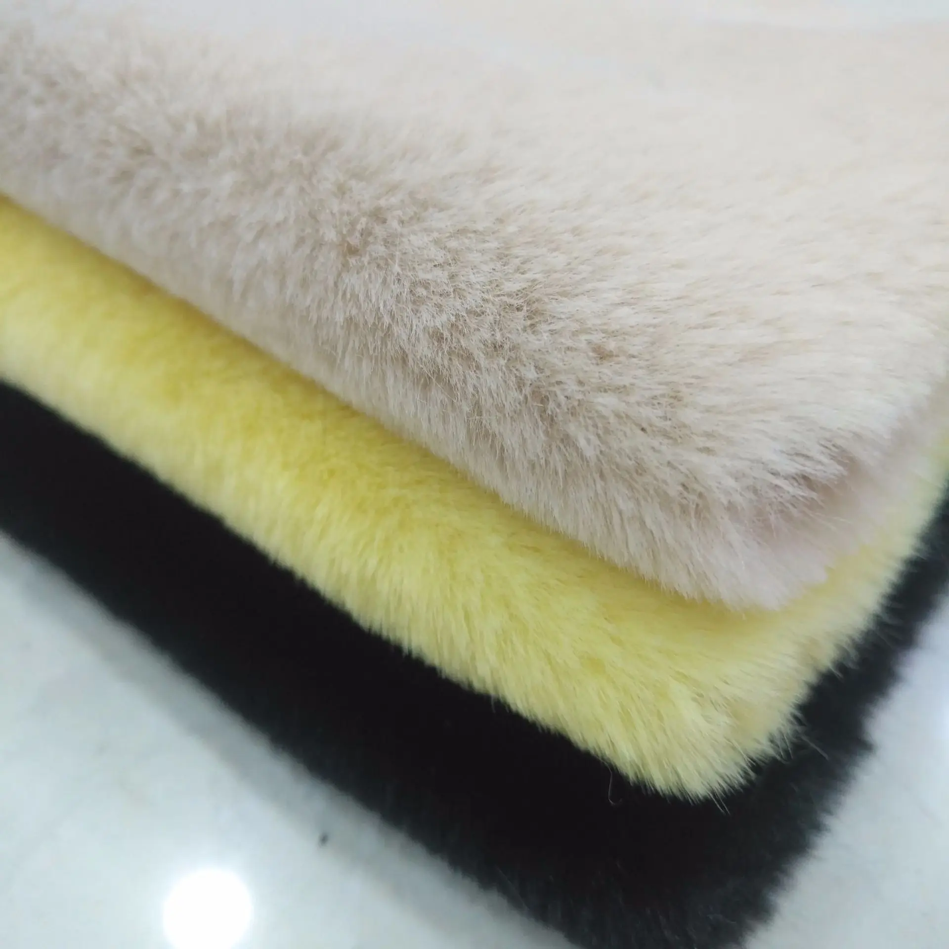 Fine rex rabbit fur rabbit fur velvet fur coat wool ball shoes fabric