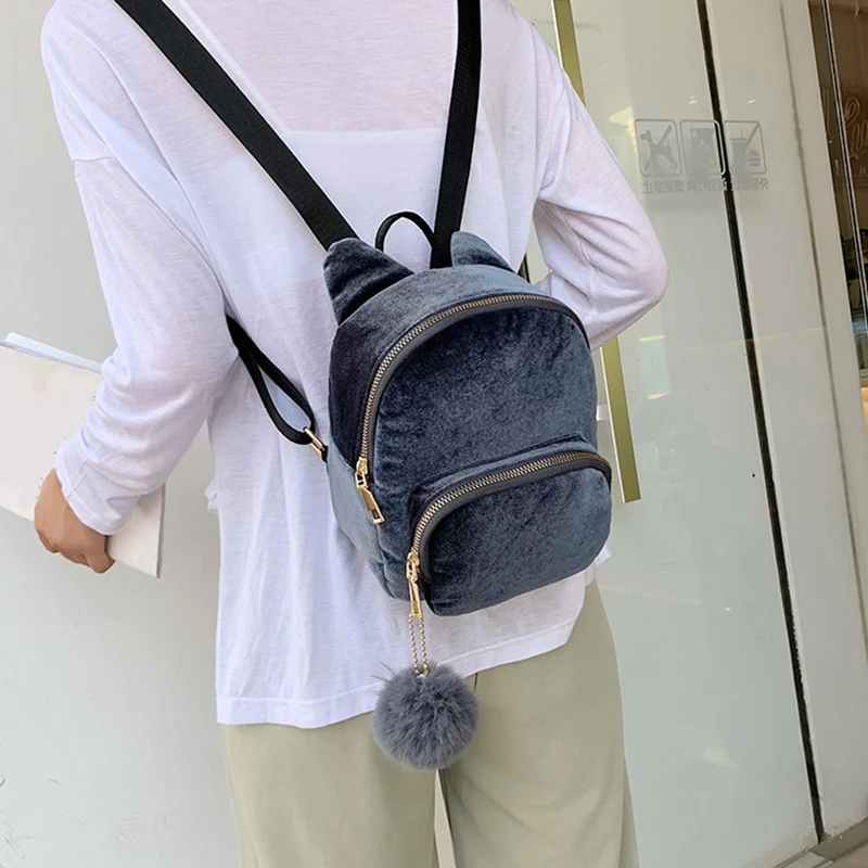 

Women Mini Cat Backpack Shoulder School Bags for Teenage Girls Students Backpack Travel Back Pack Bagpack