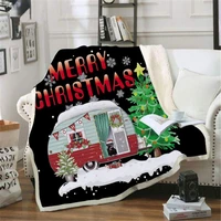 christmas holiday sherpa throw blanket for children plush fleece blanket soft cozy winter bedding couch and gift blanket