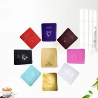 aluminum foil open top vacuum bags heat seal food storage packaging pouches for coffee tea snack nuts pack 100pcslot