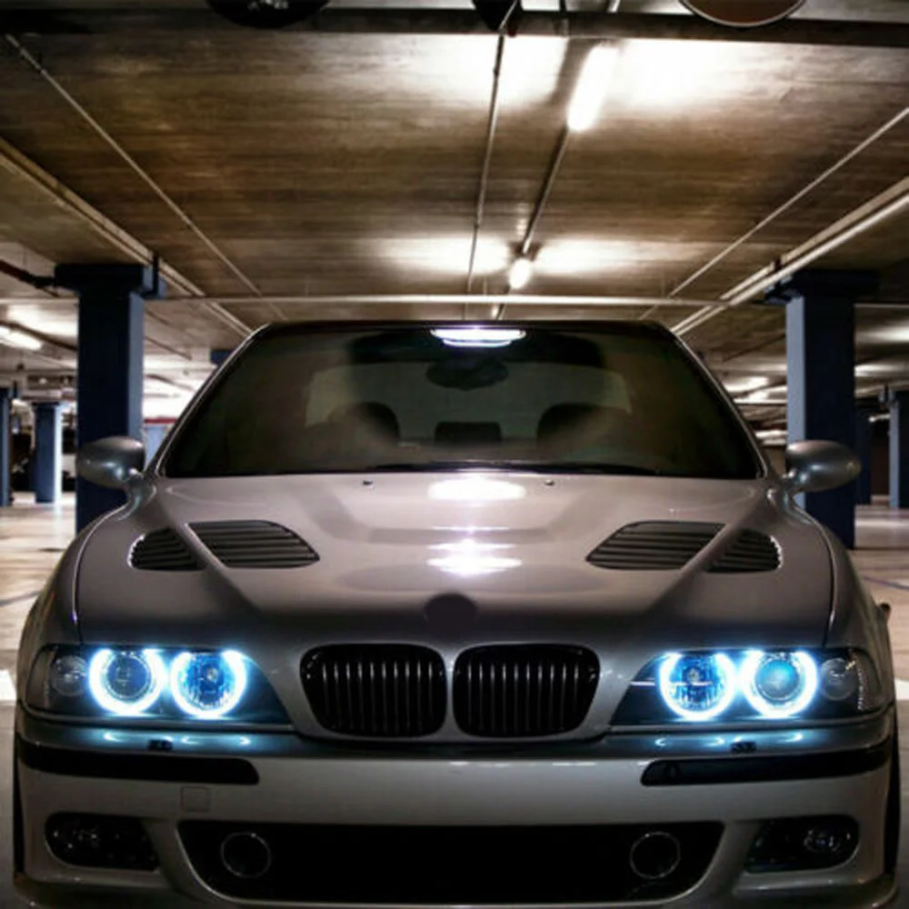 

Parts LED Light Set Aluminum alloy Angel Eye Car For BMW 1-series E82 E87 E88 2008-2012 White 1 Pair
