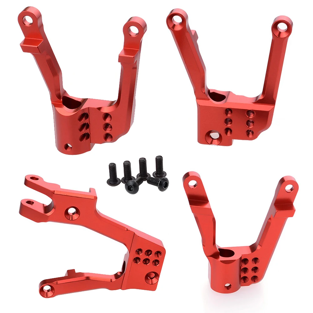 

4Pcs Metal Front and Rear Shock Tower Mount with Screws RC Car Part for 1/10 RC Axial SCX10 II 90046 90047