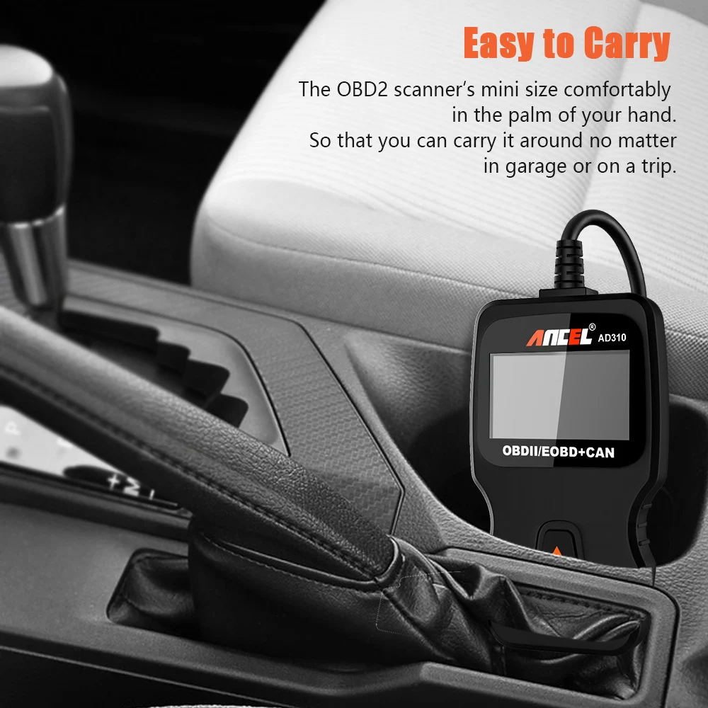 Диагностический сканер Ancel AD310 OBD2 диагностический прибор для всех типов
