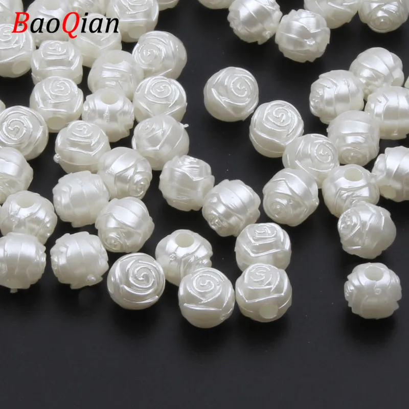 100 шт. бусины с имитацией жемчуга 9 мм | Украшения и аксессуары