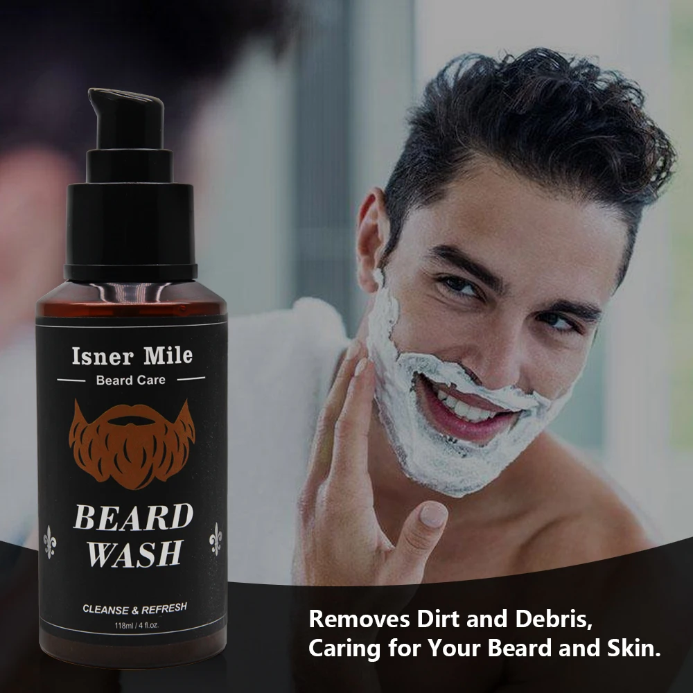 Шампунь для Мужской Бороды глубокое очищение питательное средство очищения