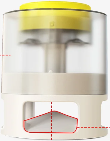 

New Pet Dog Feeder Push-Type Pet Bomb Feeder Dog Leakage Food Feeder Fun Dog Toy