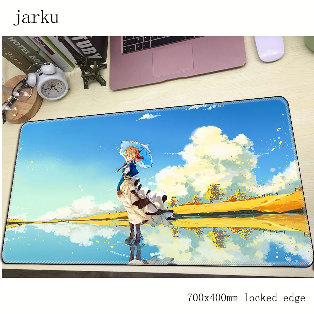 Геймерский коврик для мыши Фиолетовый evergarden 700x400x3 мм модный аксессуары ноутбука