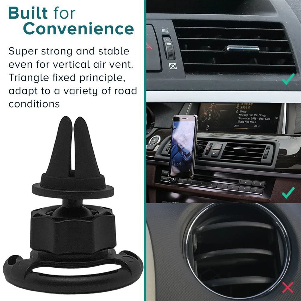 Автомобильный крепежный зажим для воздуховыпускного отверстия с поворотом на 360