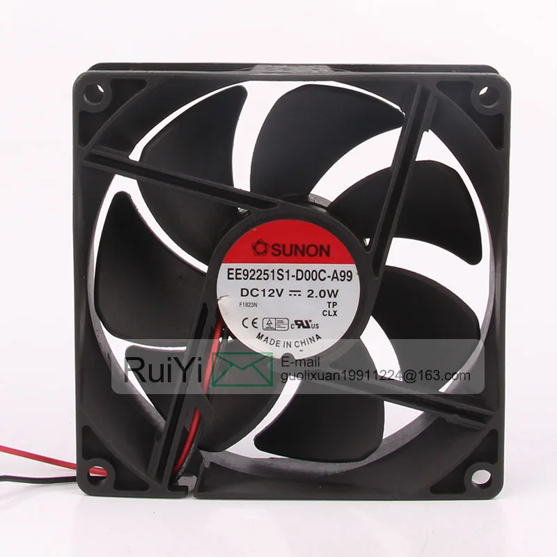 

SUNON EE92251S1-D00C-A99 92X92X25MM 9225 12v 2,0 W 9025 9CM Ультра Тихая подставка для шасси видеогабарита геймера Amd охлаждающий вентилятор
