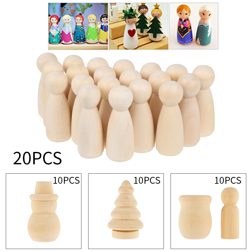 

Деревянные колышки для рукоделия «сделай сам», 20 шт., деревянные колышки для украшения детской комнаты, колышки для Кул ручной работы, незак...