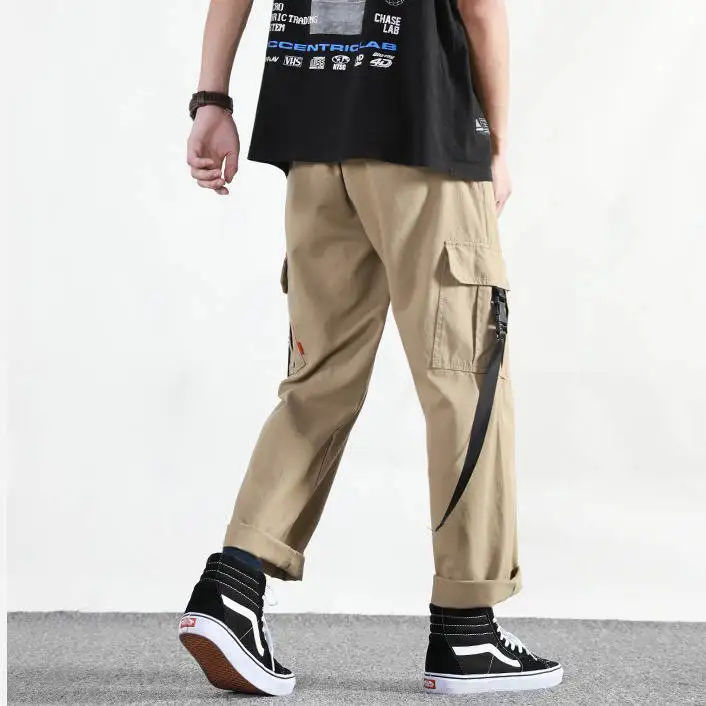 Брюки Techwear мужские с несколькими карманами летние штаны-карго в стиле хип-хоп