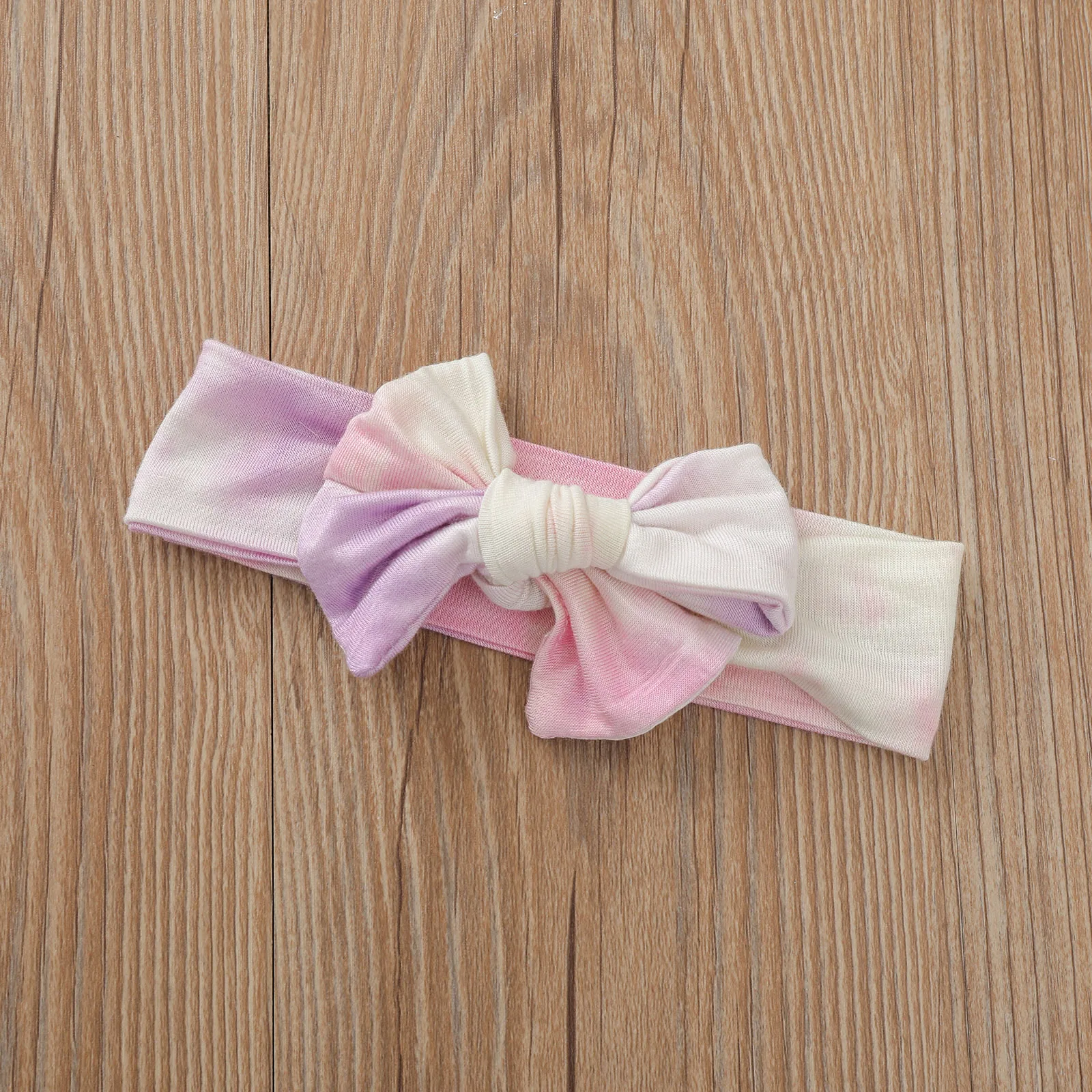 

2021 Summer Infant New Born Girl Camisole Set,Solid Color Lace Romper Top Tie Dyed Short Pants and Hairband 3-piece Suit