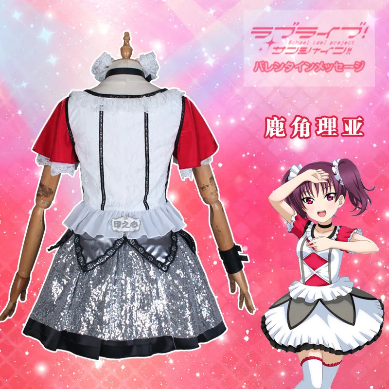 Аниме LoveLive!Sunshine! Платье Aqours Saint Snow Kazuno Leah костюм для косплея на Хэллоуин женщин