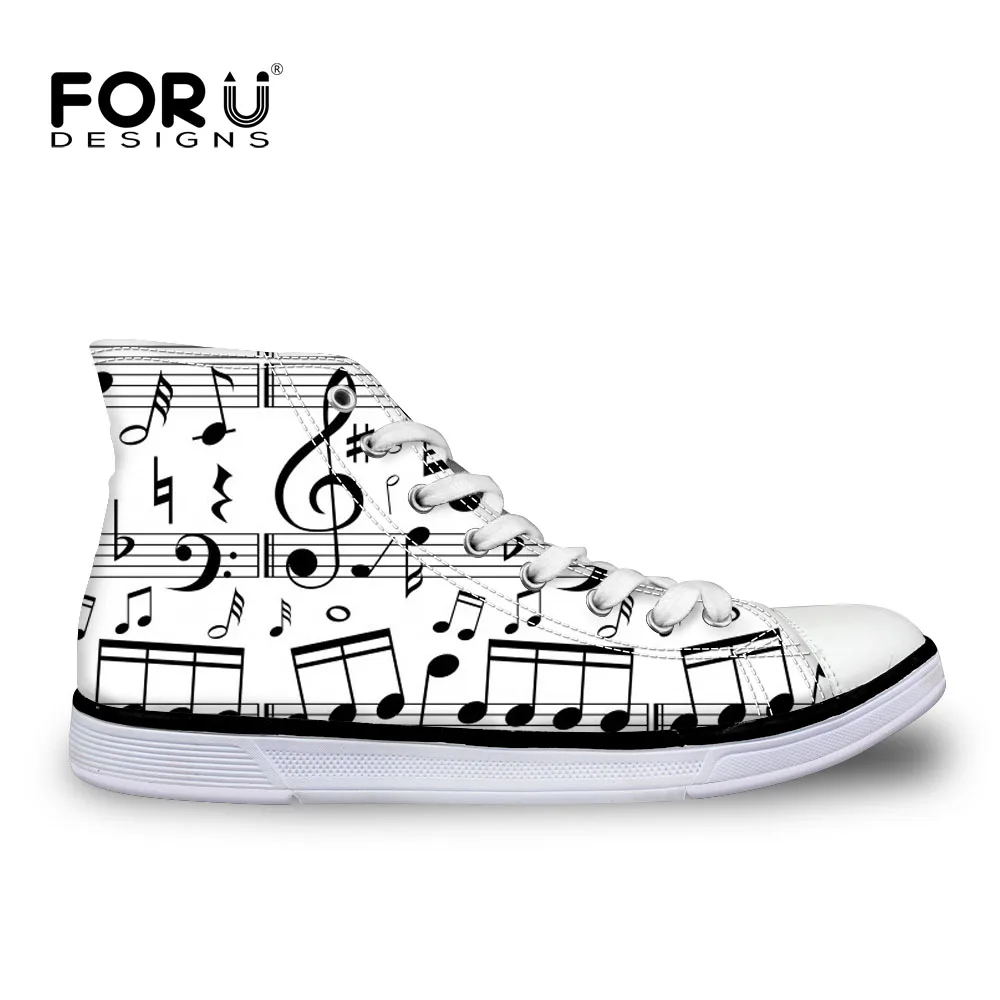 Y3851Z40 FORUDESIGNS/Обувь для пианино; коллекция года; женские кроссовки; обувь с музыкальными нотами; парусиновая обувь; женская повседневная обувь из вулканизированной ткани; zapatillas mujer - Цвет: Y3851Z40