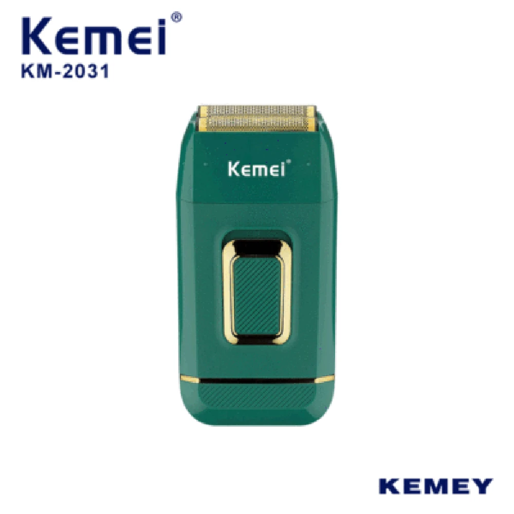 Cabeça do Agregado Km-2031 de Aço Inoxidável Malha Cortador Familiar Recarregável Lavagem Reciprocating Navalha Barbearia Barbeador Elétrico Usb