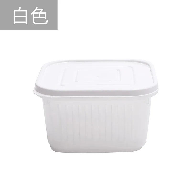 

300-500ml Kitchen Storage Box Fruit and Vegetable Safety Box Japanese Gray / White / Beige Home kitchen storage food storage