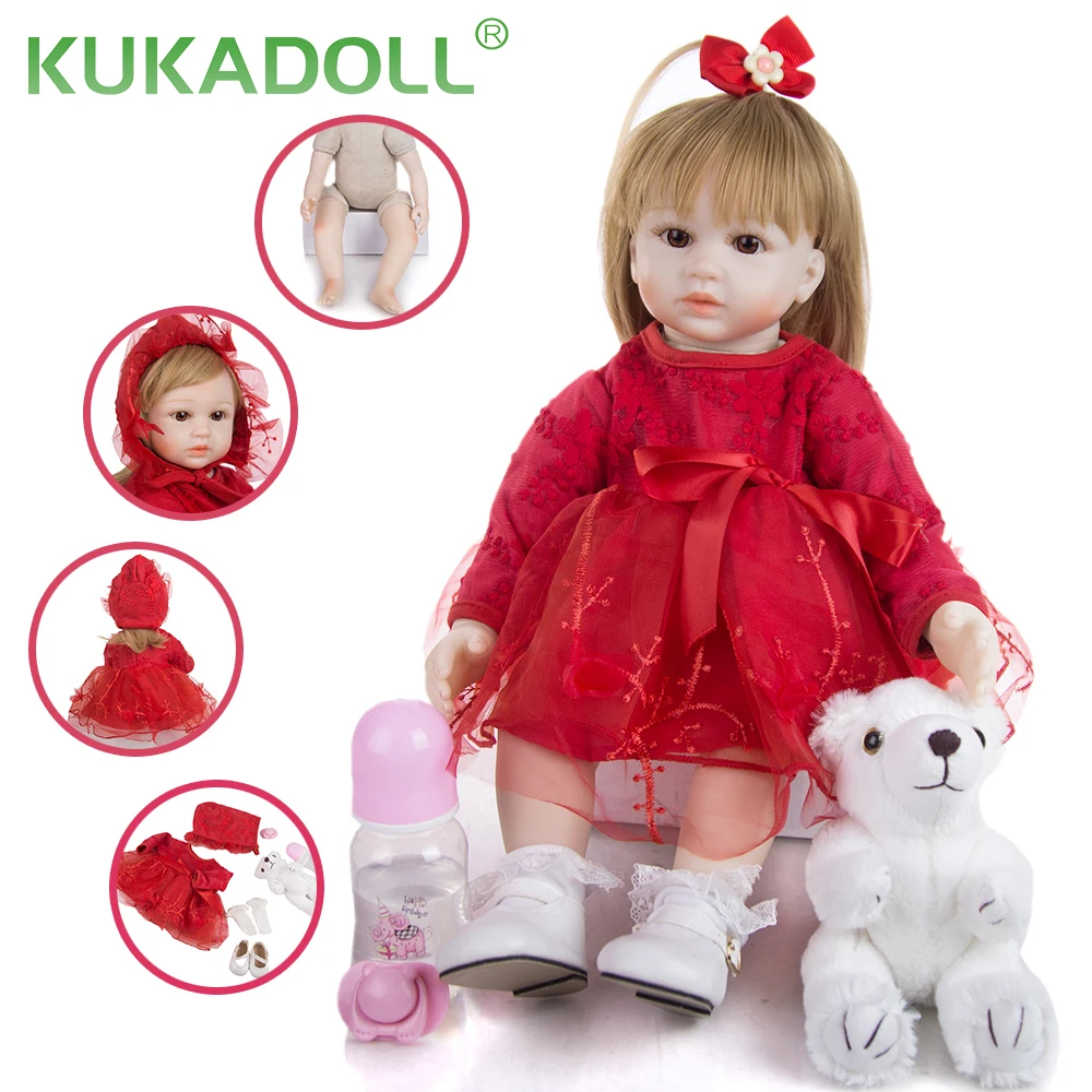 

Кукла кукла-Реборн, 19 дюймов, с тканевым телом