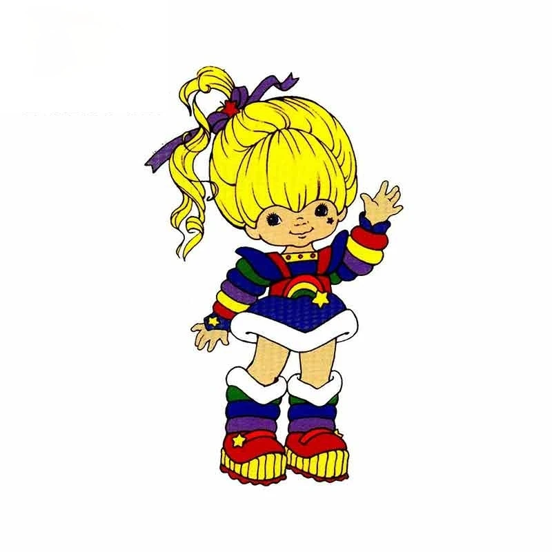 

Cartoon Anime Car Sticker and Vinyl Decal Funny for Rainbow Brite Right Arm Up JDM Retro Styling SUV Fine Decal Decor PVC13x8cm
