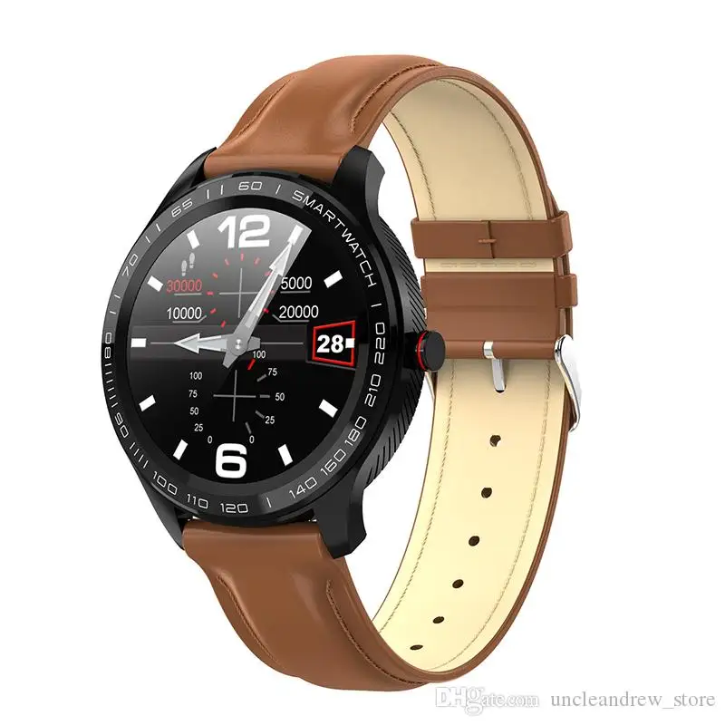 

L9 ECG PPG Smart Watch Men Band Sports Heart Rate Bluetooth Smartwatch Waterproof IP68 Blood Pressure Oxygen Leather Watch