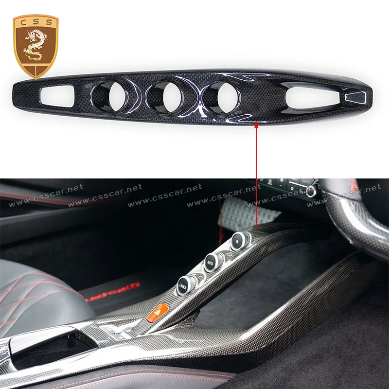 CSSCAR для Ferrari 812 сухое углеродное волокно AC Кнопка Центральная панель управления