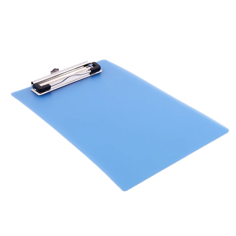 Office School Spring Loaded A5 Paper Holding File Clamp Clip Board Blue &amp Plastic A6 Clipboard Folder with Lid Orange | Канцтовары