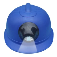 abs crash helmet rechargable li battery with light lamp headlight work safety hard hat contruction miner head protective cap