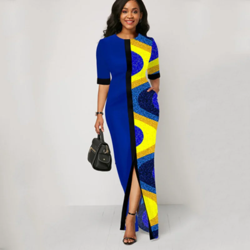 2021 африканские платья для женщин одежда с принтом в африканском стиле Летнее