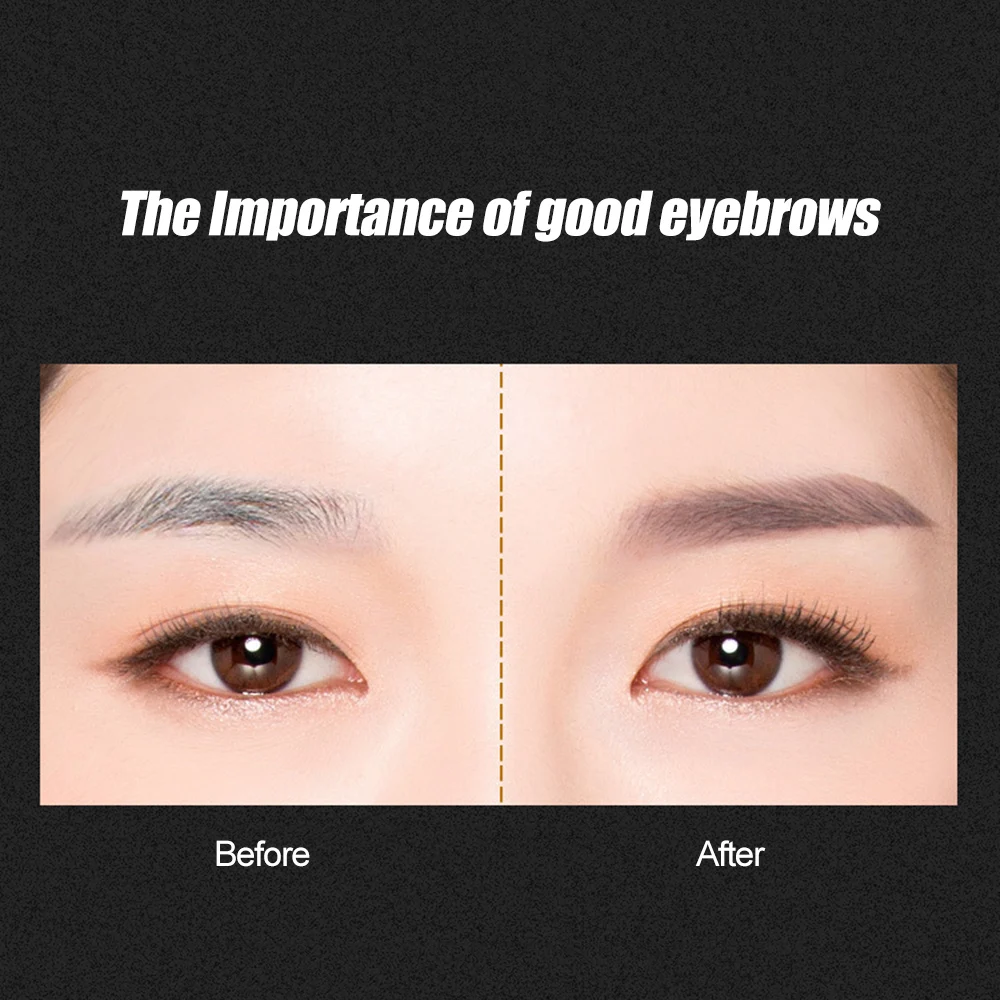 2 в 1 косметический макияж с двойной головкой карандаш для бровей кистью