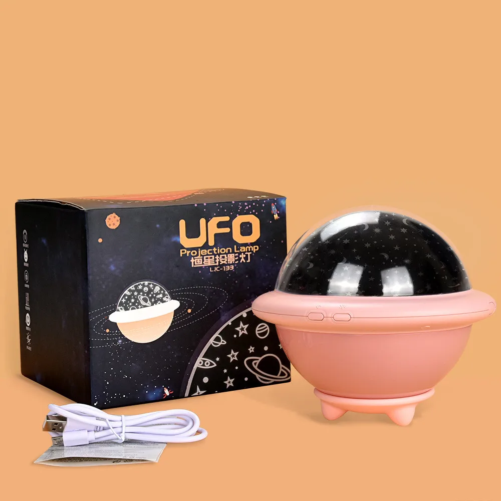 

Novelty Night Light UFO USB Charging Desk Lamp Bedroom Bedside Lamp Home Living Room Table Lamps Birthday Christmas Present