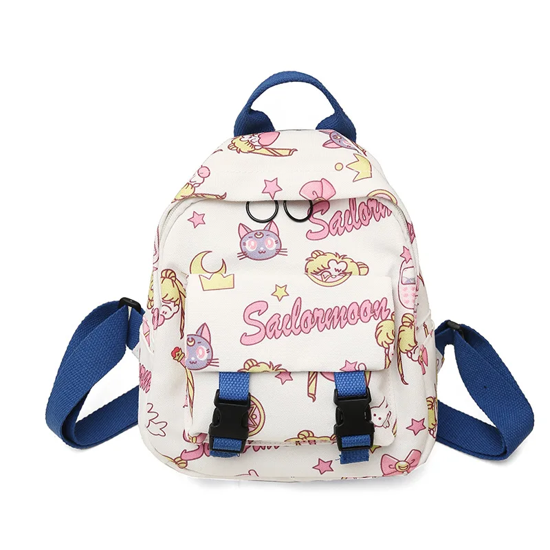 Японский мультфильм Сейлор Мун женский маленький рюкзак холст сумки на плечо Luna Cat дорожная сумка Mochila Feminina для девочек Bookbag